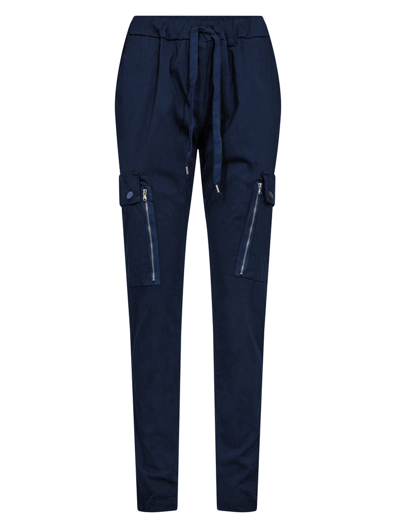 NÜ CARMEN Cargo Hose Hosen 476 Navy