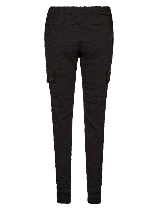 NÜ CARMEN Cargo Hose Hosen Schwarz