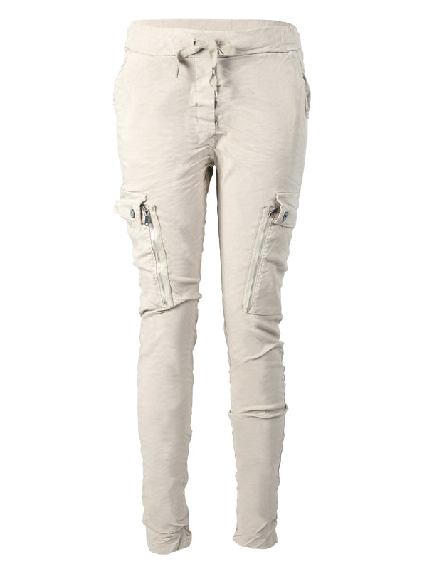 NÜ CARMEN Cargo Hose Hosen 112 Bone