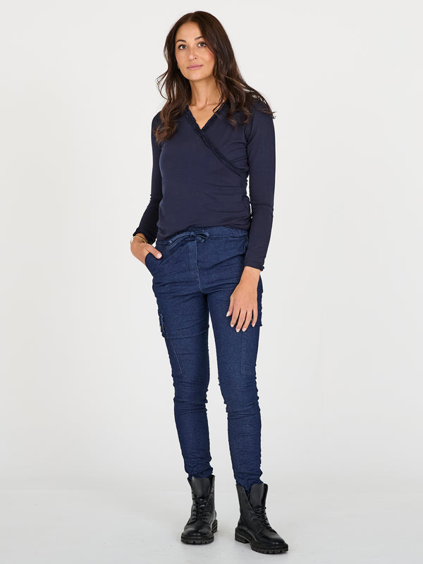 NÜ CARMEN Jeanshose Trousers 486 Denim