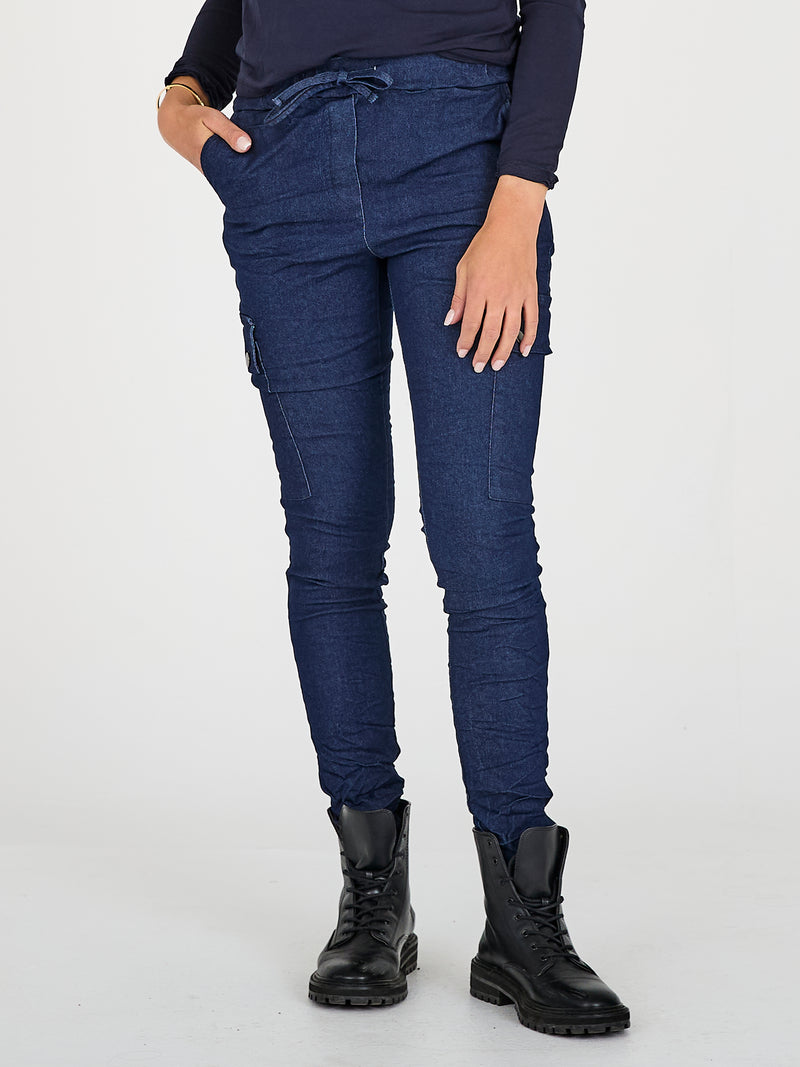 NÜ CARMEN Jeanshose Trousers 486 Denim