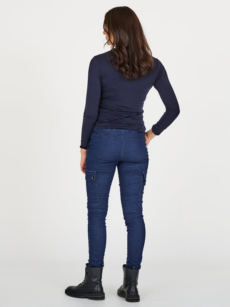 NÜ CARMEN Jeanshose Trousers 486 Denim