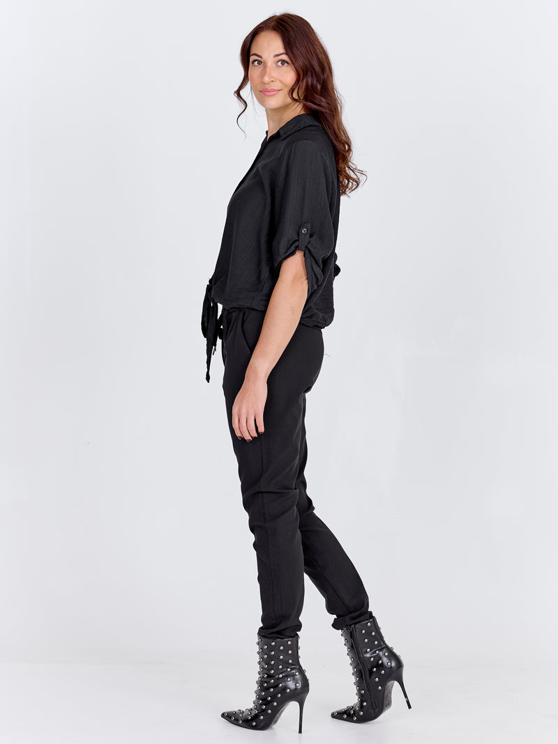 NÜ CARMEN einfache Hose Hosen Schwarz