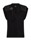 NÜ CELINE Bluse Blusen Schwarz