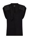 NÜ CELINE Bluse Blusen Schwarz