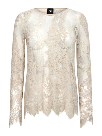NÜ CHARLOTTE Top Blusen 112 Bone