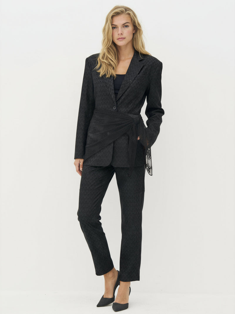 NÜ CHERIESE Scarf Schals Schwarz