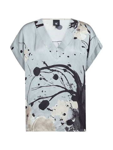 NÜ CILJE Bluse Blusen 303 Blue Mint mix