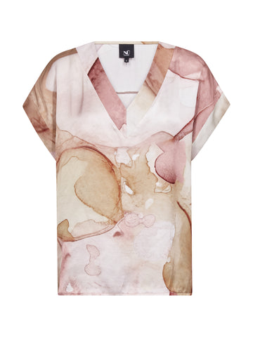 NÜ CILJE Bluse Blusen 590 Marsala mix