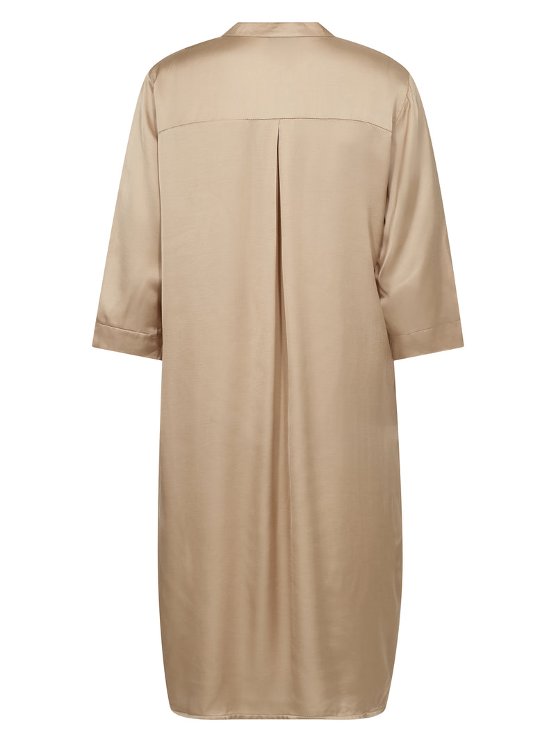 NÜ CILJE Tunika-Kleid einfarbig Kleider 130 sand