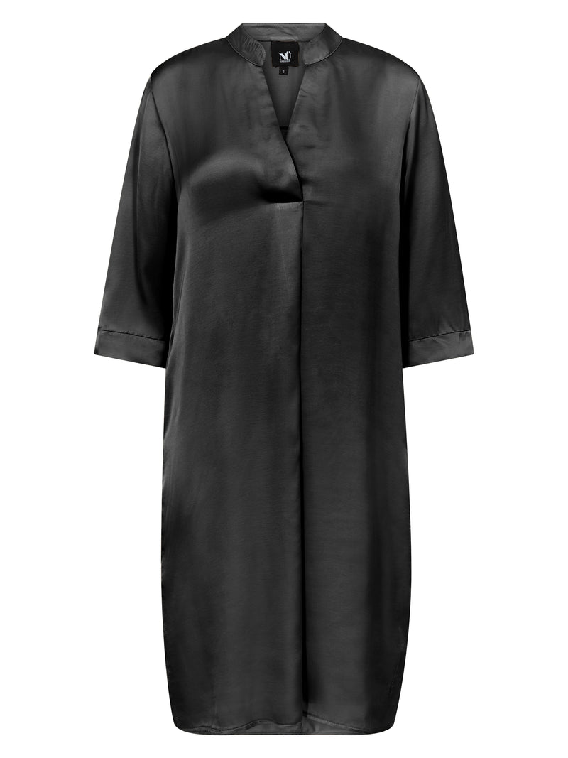 NÜ CILJE Tunika-Kleid einfarbig Kleider Schwarz