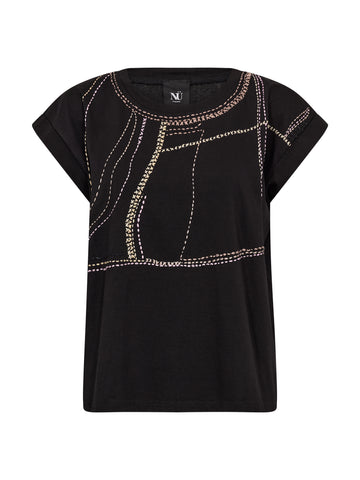 NÜ DACIA T-Shirt Tops und T-shirts Schwarz