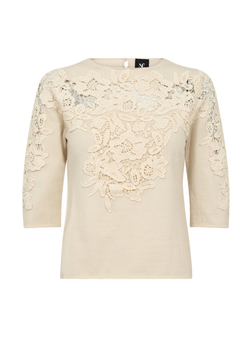 NÜ DAC Bluse gestrickt Blusen 112 Bone