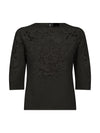 NÜ DAC Bluse gestrickt Blusen Schwarz