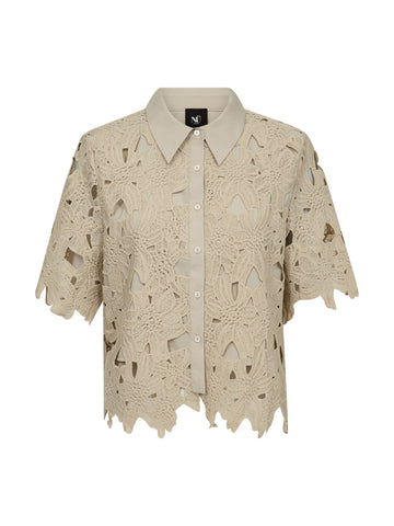 NÜ DECIA Spitzenhemd Hemdblusen 112 Bone