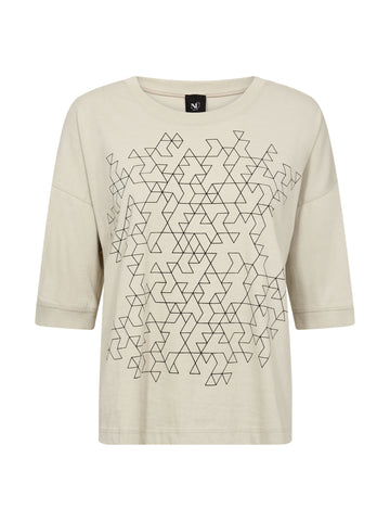 NÜ DELIN T-Shirt Tops und T-shirts 112 Bone