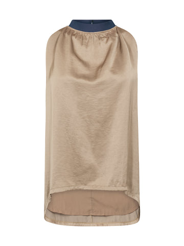 NÜ DIEM Top Halfter Tops und T-shirts 476 Navy Mix
