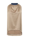 NÜ DIEM Top Halfter Tops und T-shirts 476 Navy Mix