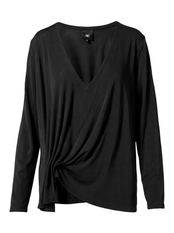 NÜ DITTE RONNIE Bluse Blusen Schwarz