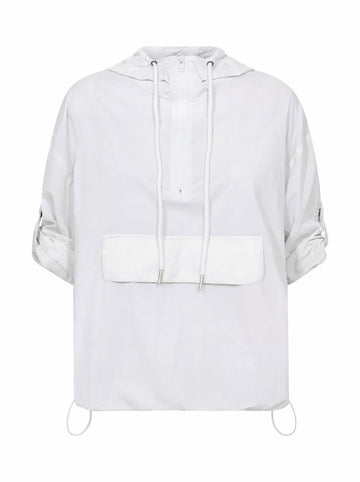 NÜ DOA Hoodie Blusen Weiss