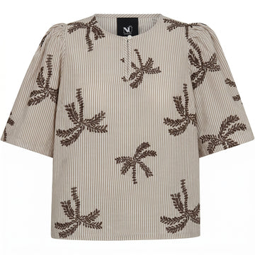 NÜ Diga Top Tops und T-shirts 288 Brown Stripe
