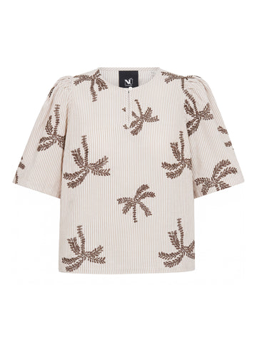NÜ Diga Top Tops und T-shirts 288 Brown Stripe