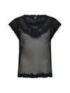 NÜ EBONI Top Tops und T-shirts Schwarz