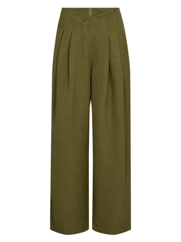 NÜ EDITH Hose mit hoher Taille Hosen 346 Moss