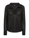 NÜ ELIETTE Bluse Gestrickt Strick Schwarz