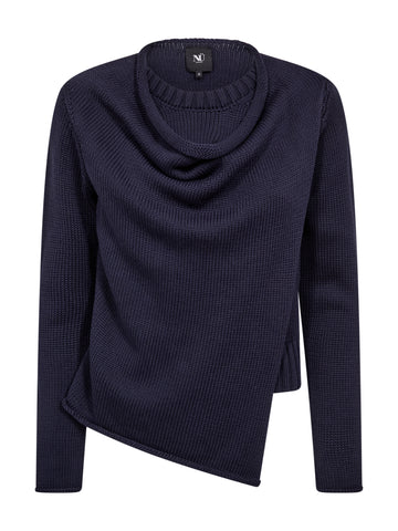 NÜ ELLA Strickbluse Strick 476 Navy