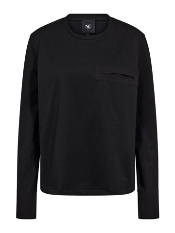 NÜ EMMA Langarmshirt Tops und T-shirts Schwarz