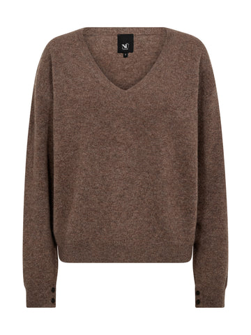 NÜ ERIKKA Bluse gestrickt Strick 289 Brown