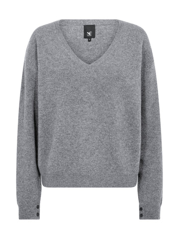 NÜ ERIKKA Bluse gestrickt Strick 901 Grey