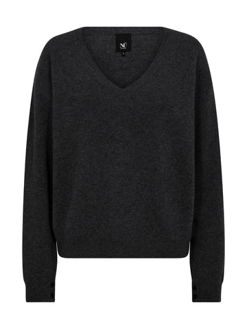NÜ ERIKKA Bluse gestrickt Strick Schwarz