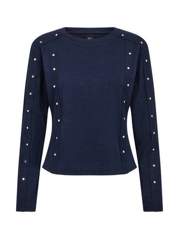 NÜ ERIN Langarm-T-Shirt Tops und T-shirts 476 Navy