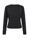 NÜ ERIN Langarm-T-Shirt Tops und T-shirts Schwarz