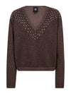 NÜ EUGENIA Bluse Gestrickt Strick 289 Brown Mix