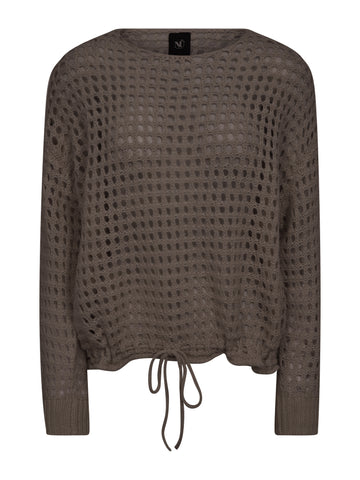 NÜ EVALINA Strickbluse Blusen 289 Brown