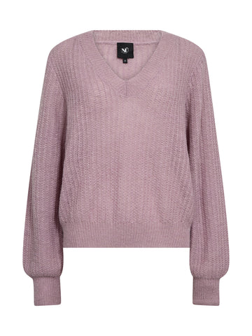 NÜ "EVANGELINE Bluse Strick" Strick 608 Rose