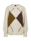 NÜ EVA Blouse Knit Strick 201 Caramel Mix