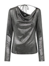 NÜ FAYE Bluse Blusen 022 Silver