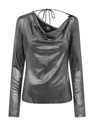 NÜ FAYE Bluse Blusen 022 Silver