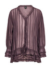NÜ FELINE Blouse Blusen 630 Plum