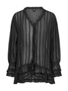 NÜ FELINE Blouse Blusen Schwarz