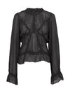 NÜ FELINE Bluse Blusen Schwarz