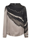 NÜ FIA blouse Blusen 249 Cigar mix