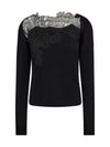 NÜ FIE blouse knit Strick Schwarz