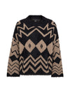 NÜ FIORA blouse knit Strick 249 Cigar mix
