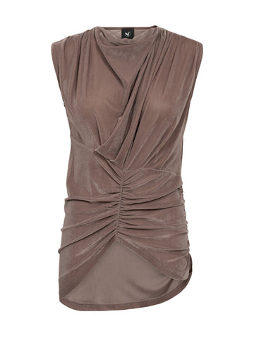 NÜ FLORRIE top Tops und T-shirts 227 Dark taupe