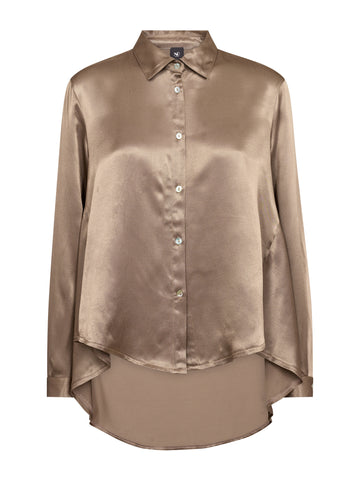 NÜ FLO shirt Hemdblusen 227 Dark taupe